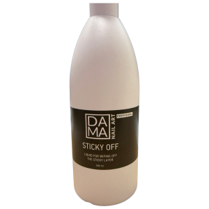 Dama Nail Art Sticky Off: Elimina la capa pegajosa de los productos de gel tras la polimerización. Deshidrata la placa ungueal. Ideal para trabajar con gel acrílico.