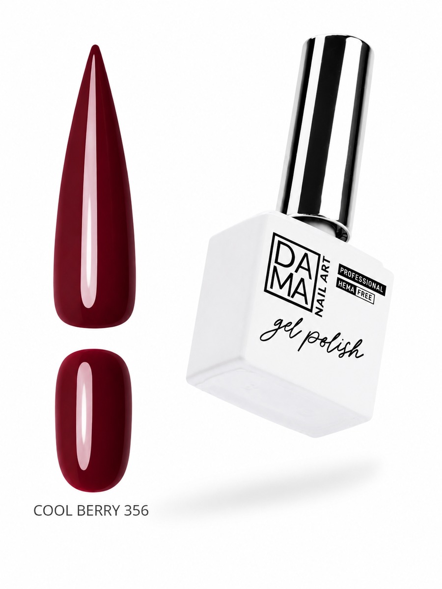 Esmalte semipermanente Cool Berry 356 HEMA & TPO FREE DAMA NAIL ART