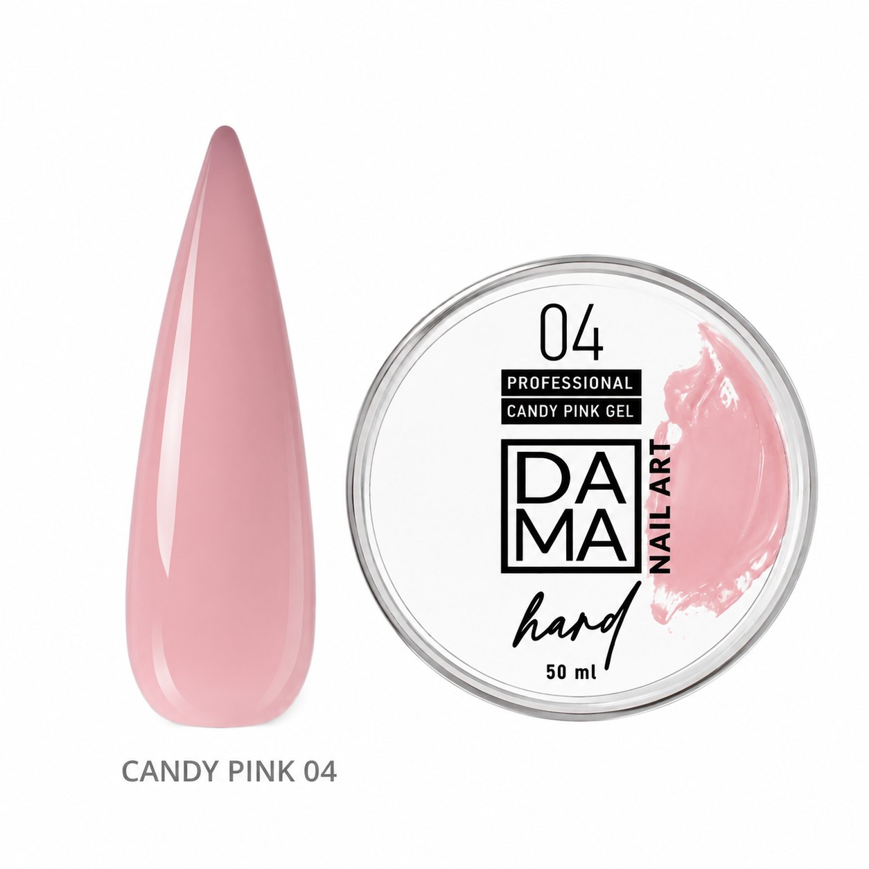 Gel constructor Candy Pink N°04 DAMA NAIL ART HEMA & TPO FREE