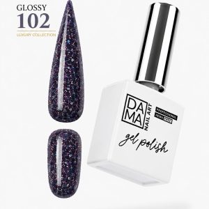 Esmalte semipermanente Glossy 102 HEMA & TPO FREE DAMA NAIL ART