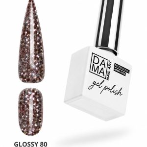 Esmalte semipermanente Glossy 80 HEMA & TPO FREE DAMA NAIL ART