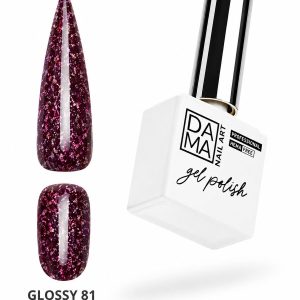Esmalte semipermanente Glossy 81 HEMA & TPO FREE DAMA NAIL ART