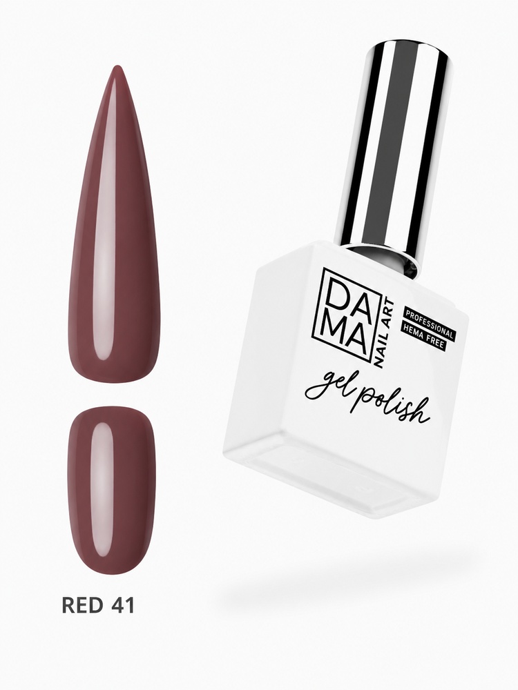 Esmalte semipermanente Red 41 HEMA & TPO FREE DAMA NAIL ART