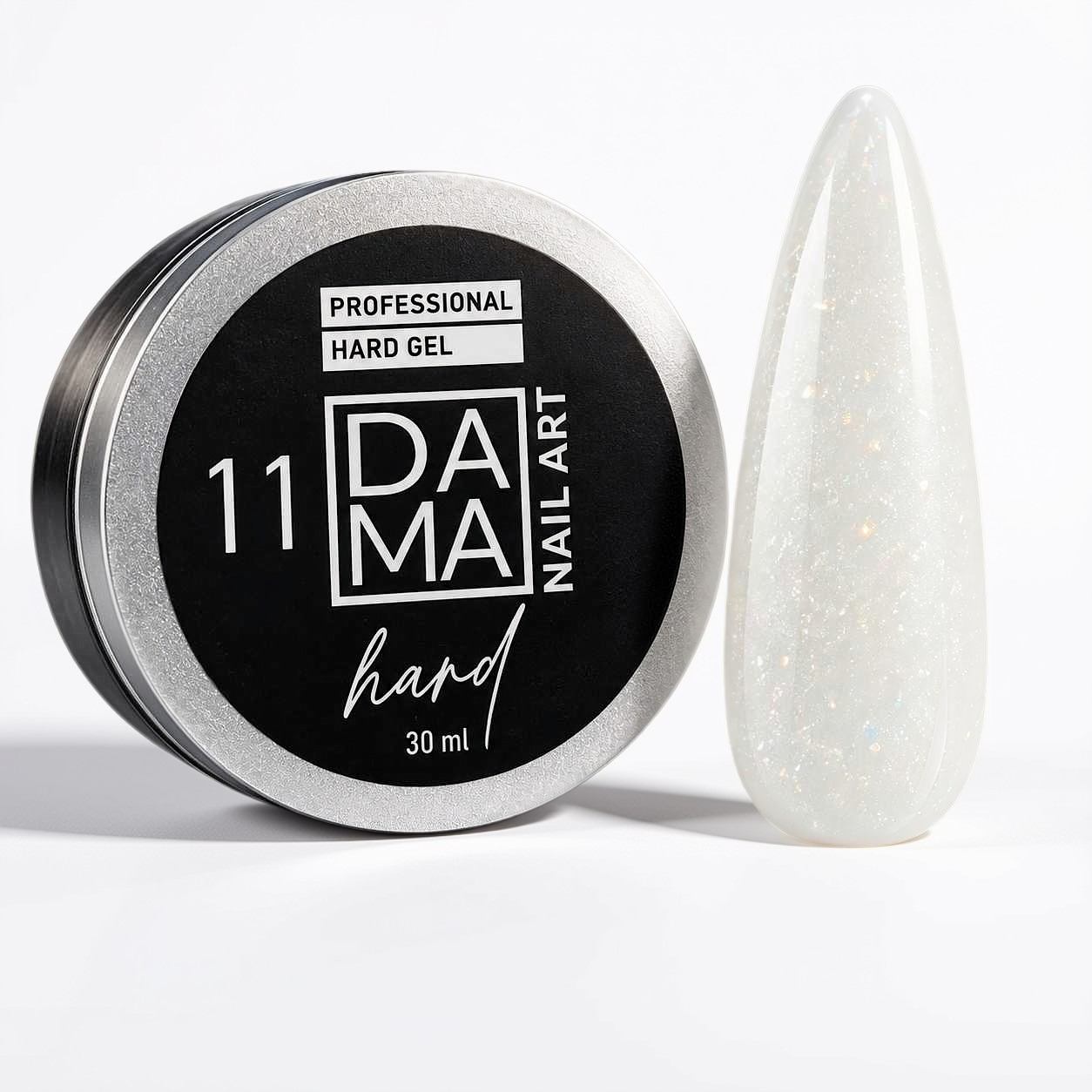Gel Constructor Milky White Shine N°11 DAMA NAIL ART HEMA & TPO FREE