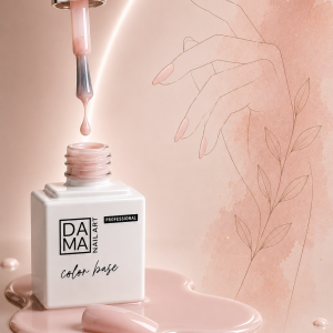 Rubber base color nude 02 DAMA NAIL ART HEMA & TPO FREE