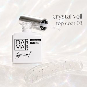 Crystal Veil Top Coat 03 de Dama Nail Art HEMA & TPO FREE