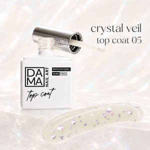 Crystal Veil Top Coat 05 de Dama Nail Art HEMA & TPO FREE