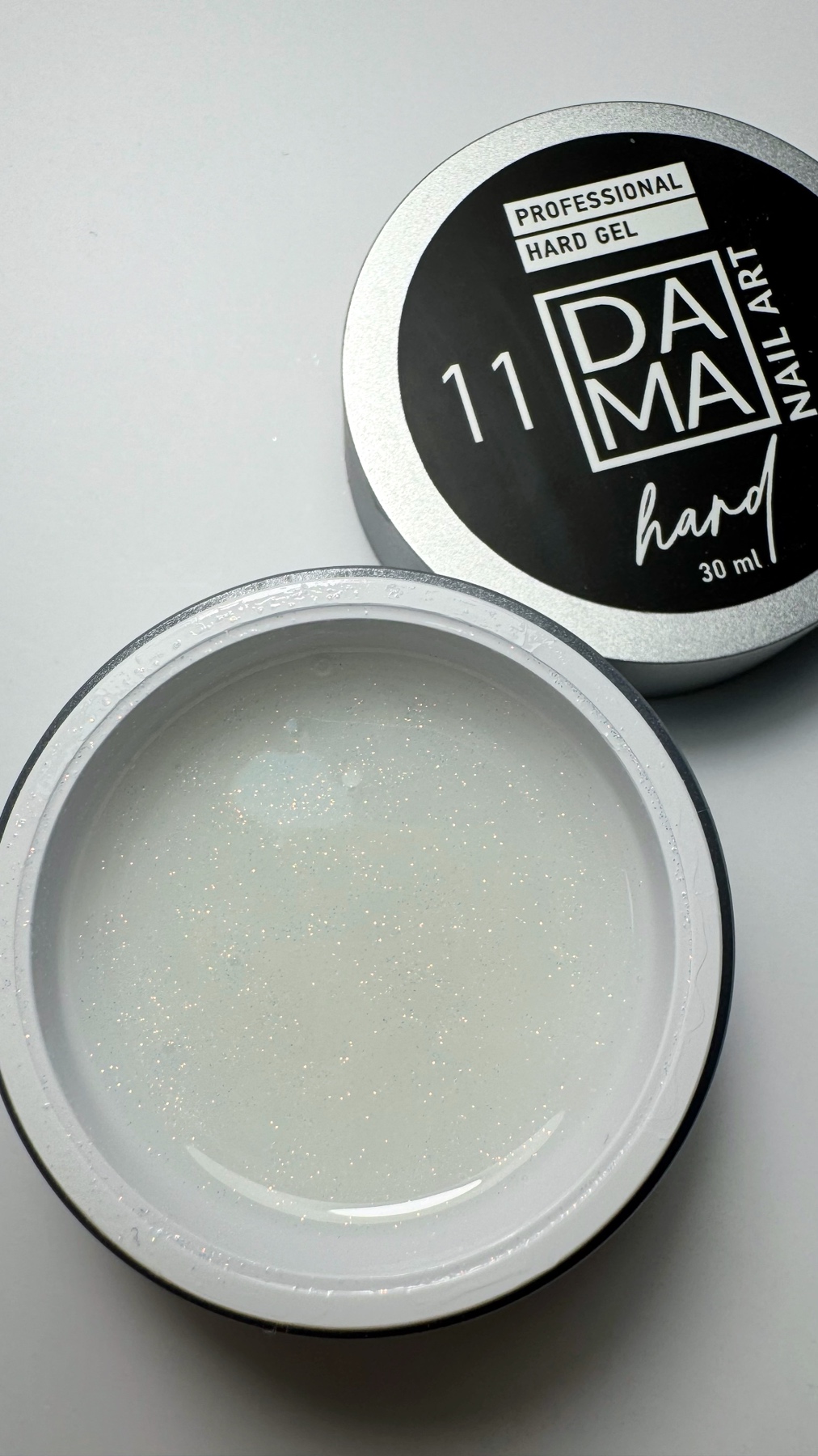 Gel Constructor Milky White Shine N°11 DAMA NAIL ART HEMA & TPO FREE - Imagen 2